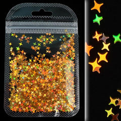Holographic Star Nail Glitter for DIY - Colorful Nail Art Sequins