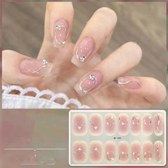 14pcs Flower Nail Art Stickers Full Wrap Nail Polish Strips Self Adhesive Decals