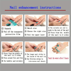 Retro Nail Polish Strips with Nail File - Self Adhesive Gel Nail Wraps