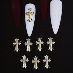 3D Punk Cross Nail Charms Nail Art Decorations
