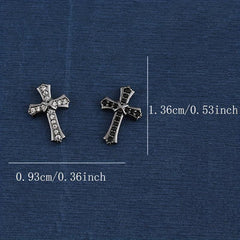 3D Punk Cross Nail Charms Nail Art Decorations