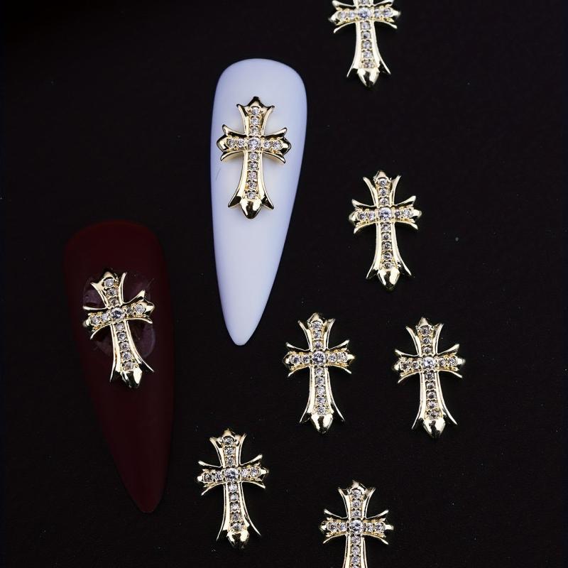 3D Punk Cross Nail Charms Nail Art Decorations