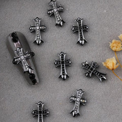 3D Punk Cross Nail Charms Nail Art Decorations