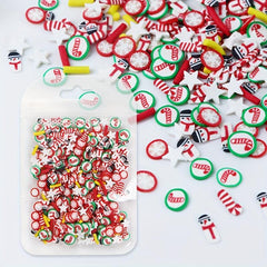 Christmas Nail Art Charms Gingerbread Snowman Snowflake Red Socks Hats