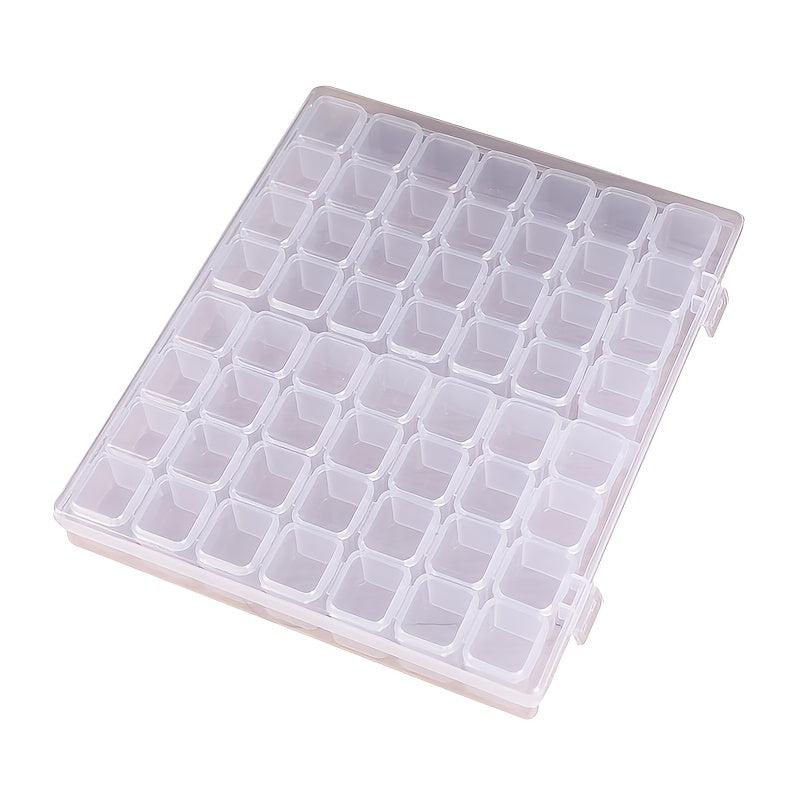 Nail Art Jewelry Storage Box 56 Grids for Accessories Display Earrings Beads