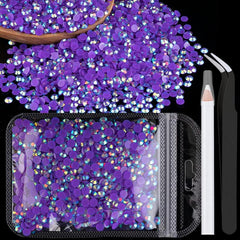 1000pcs Resin Rhinestones Bulk Round Crystal Gems for DIY Crafts