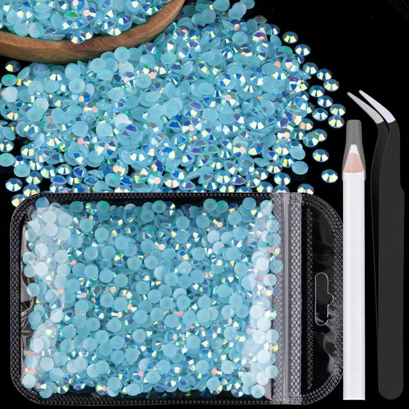 1000pcs Resin Rhinestones Bulk Round Crystal Gems for DIY Crafts