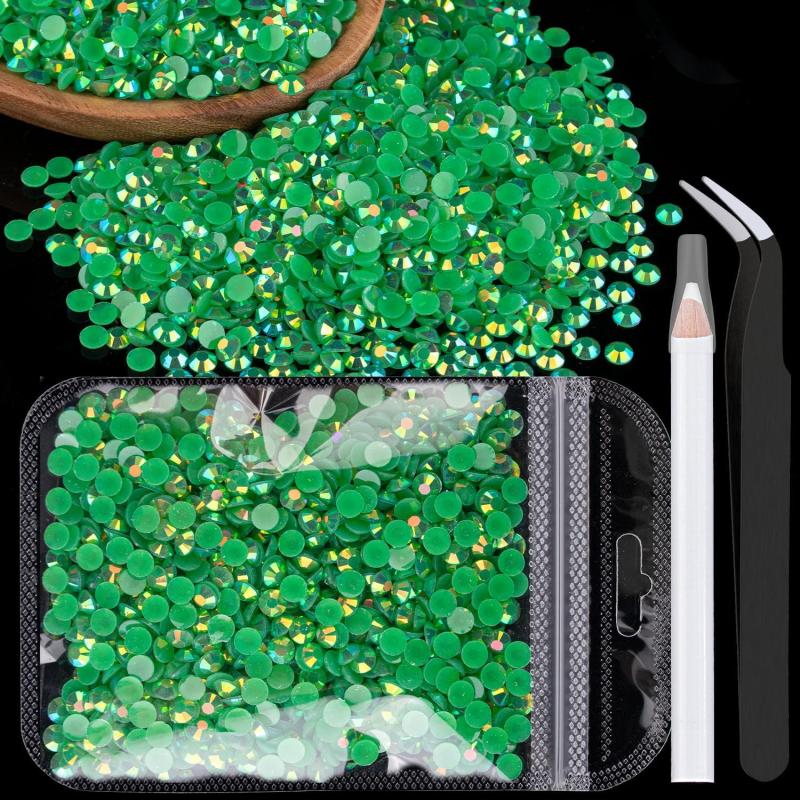1000pcs Resin Rhinestones Bulk Round Crystal Gems for DIY Crafts