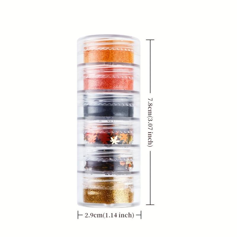 Fall Nail Glitter Sequins Holographic Maple Leaf Ginkgo Leaf Fine Glitter Powder