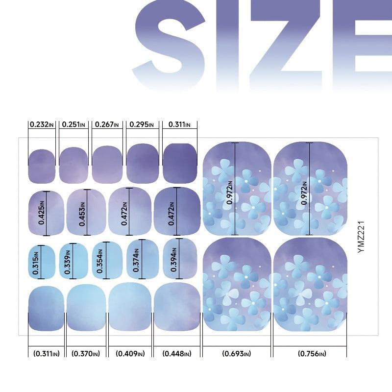Pattern Nail Wraps Self Adhesive Nail Polish Stickers Manicure Sticker