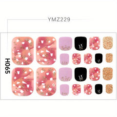 Pattern Nail Wraps Self Adhesive Nail Polish Stickers Manicure Sticker