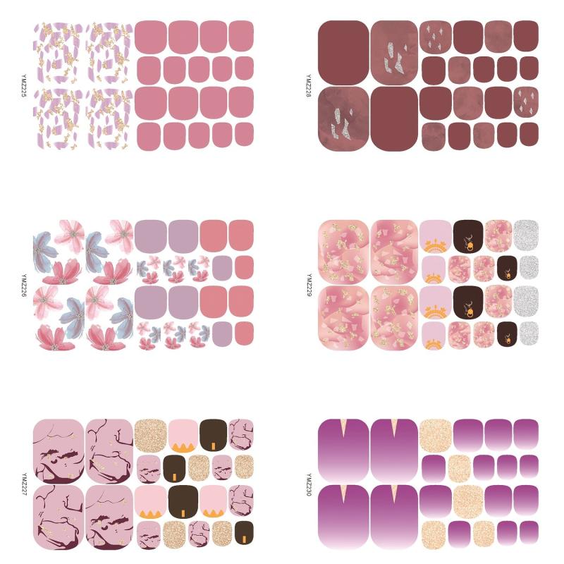 Pattern Nail Wraps Self Adhesive Nail Polish Stickers Manicure Sticker