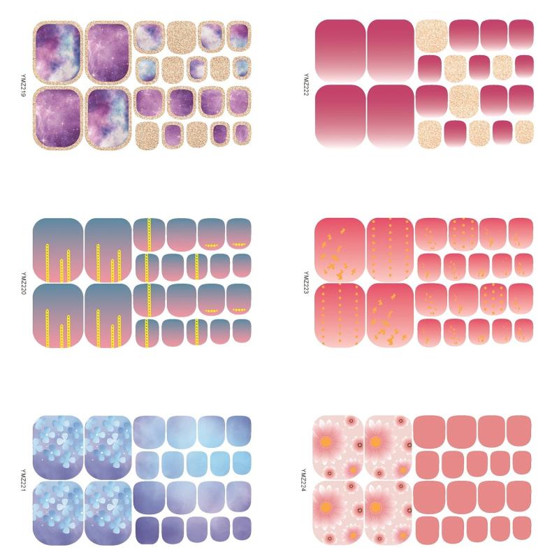 Pattern Nail Wraps Self Adhesive Nail Polish Stickers Manicure Sticker