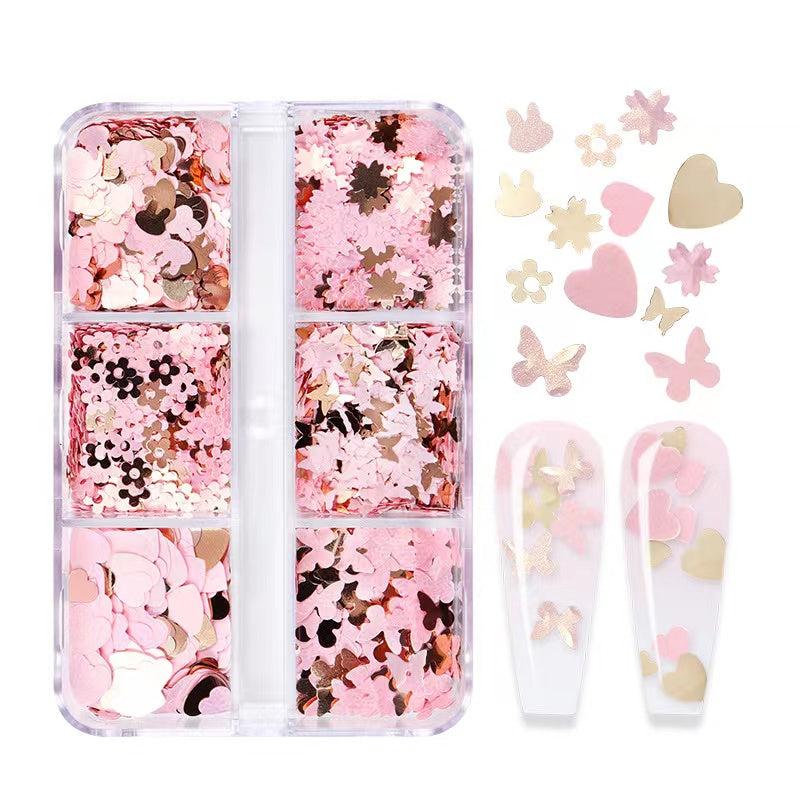 Epoxy Resin Glitter Fillings Mixed Love Hearts Butterfly Sequin DIY Accessories