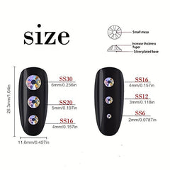 1440pcs Flat Back Rhinestones for Nail Art DIY