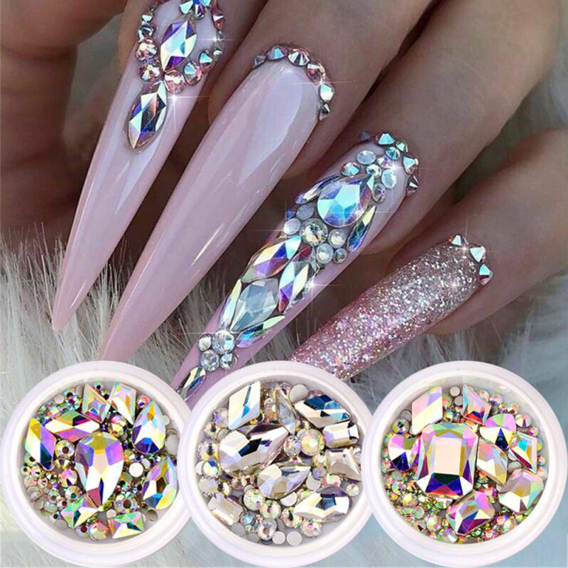 1440pcs Flat Back Rhinestones for Nail Art DIY
