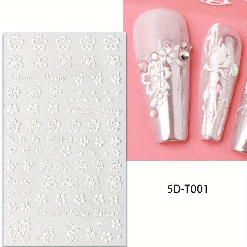 5D Butterfly Nail Art Stickers Decals Self Adhesive Nail Accessories