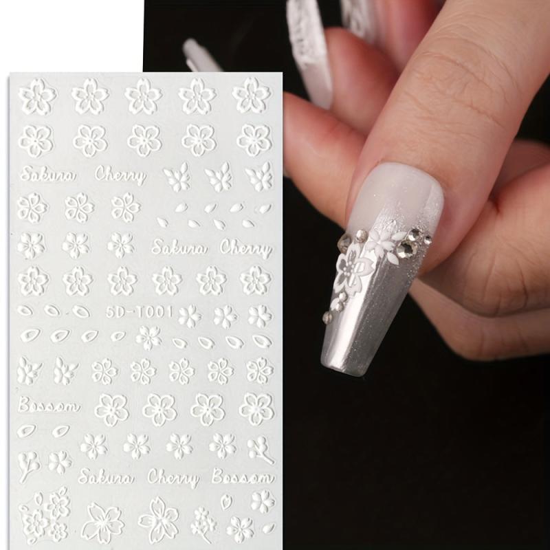5D Butterfly Nail Art Stickers Decals Self Adhesive Nail Accessories