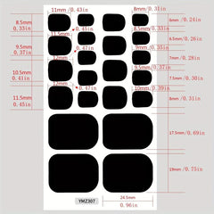 8 Pack Glitter Toe Nail Stickers Full Cover Art Supplies for Women Summer Style