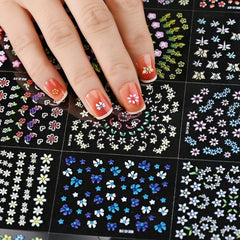 30 Blossom Flower Nail Art Stickers for Manicure DIY
