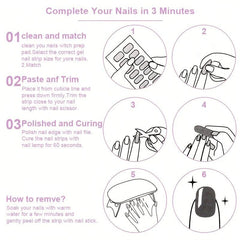 Butterfly Nail Polish Strips Self Adhesive Full Nail Wraps Sticker Manicure Kit