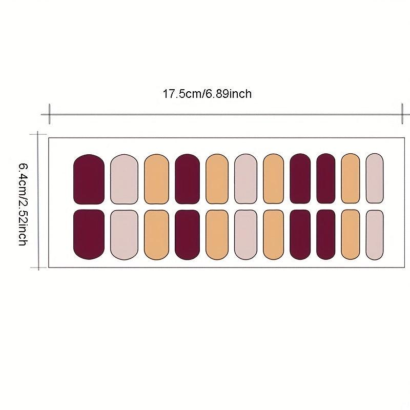 Glitter Self Adhesive Nail Polish Strips Manicure Decoration Kit for Women Girls