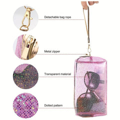 4Pcs Clear Makeup Bag Pouch Waterproof Toiletry Bag