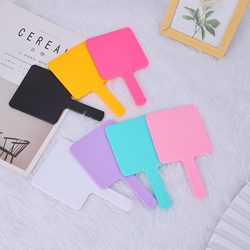 Handle Mirror Square Beauty Makeup Mirror For Women SPA Salon Professional