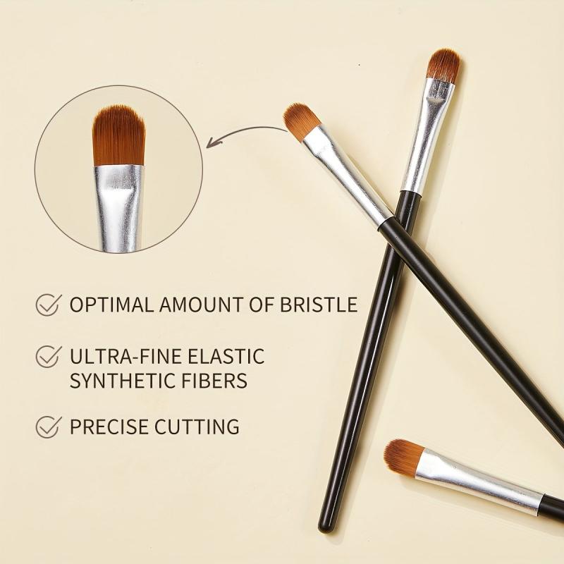3Pcs Eye Makeup Brush Kit Professional Blending Eyeshadow Makeup Brushes