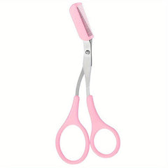 2pcs Stainless Steel Eyebrow Trimmer with Comb - Hair Removal and Shaping