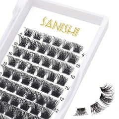 72 Extra Slender Cluster Lashes 8-16mm Reusable DIY Lash Extensions