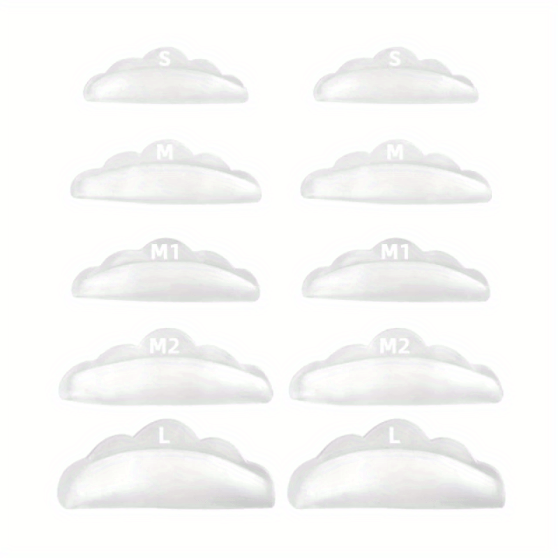 20pcs Eyelash Lifting Kit Silicone Pad Eye Lash Perm Pads Extension 3D Curler