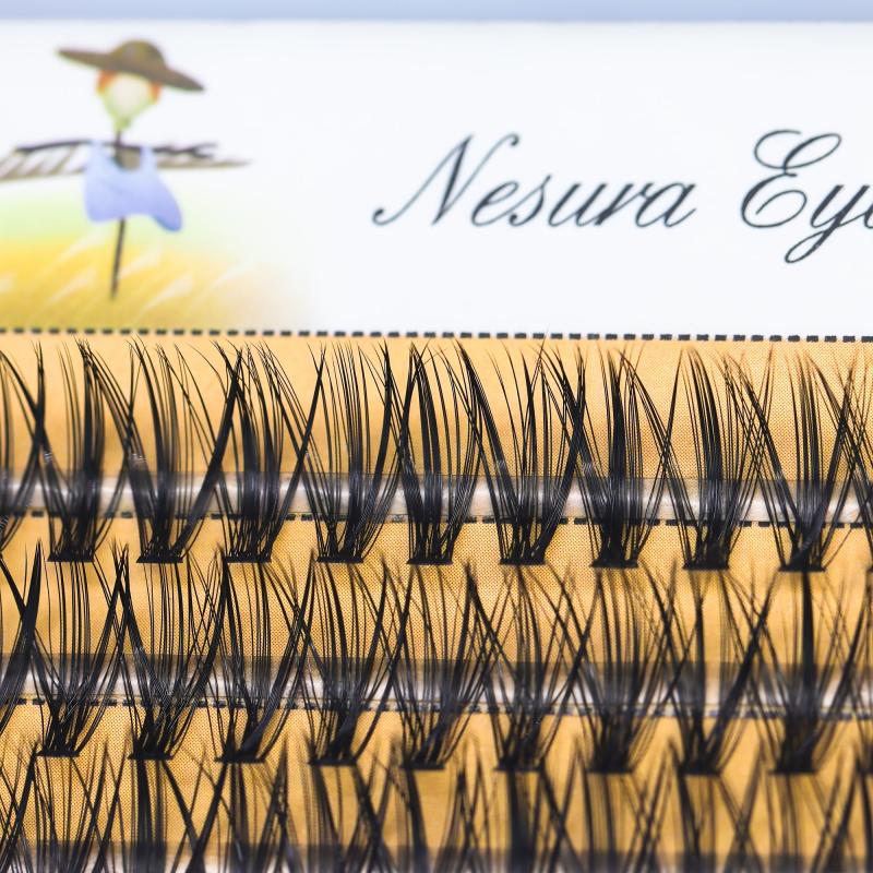 Natural Curling Individual Cluster Eyelash Extensions for Personal Use