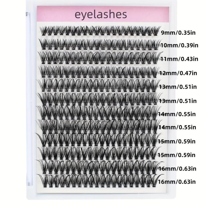 240pcs 40D DIY D Curling Individual Faux Mink False Eyelashes 0 07 9 16mm
