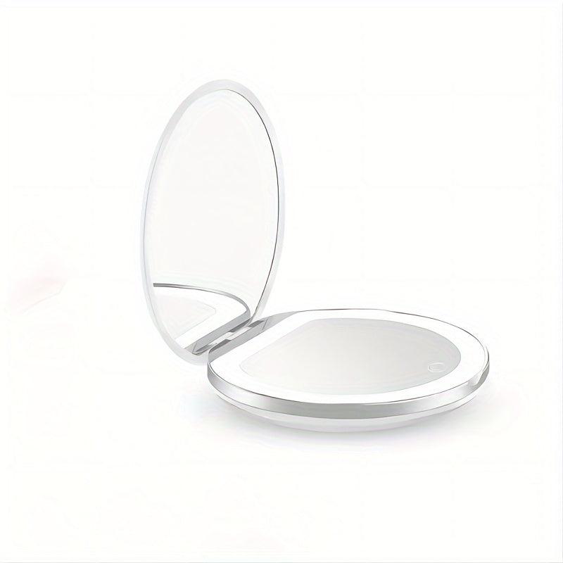 LED Vanity Mirror 2X Magnification Double Sided Foldable Makeup Mirror