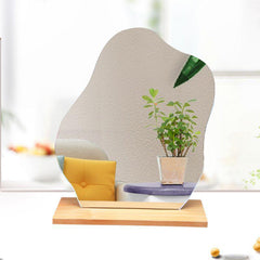 Cloud Shape Irregular Mirror Acrylic Vanity Mirror Frameless Wavy Mirrors