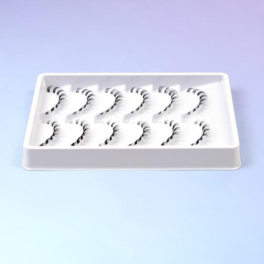 6 Pairs Bottom Lashes 3D Clear Band Natural Look Lower Eyelashes Wispy Kit