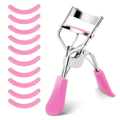 Professional Eyelash Curler Kit with 10 Replacement Pads