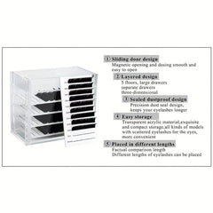 5 Layer Pallet False Eyelash Extension Display Stand