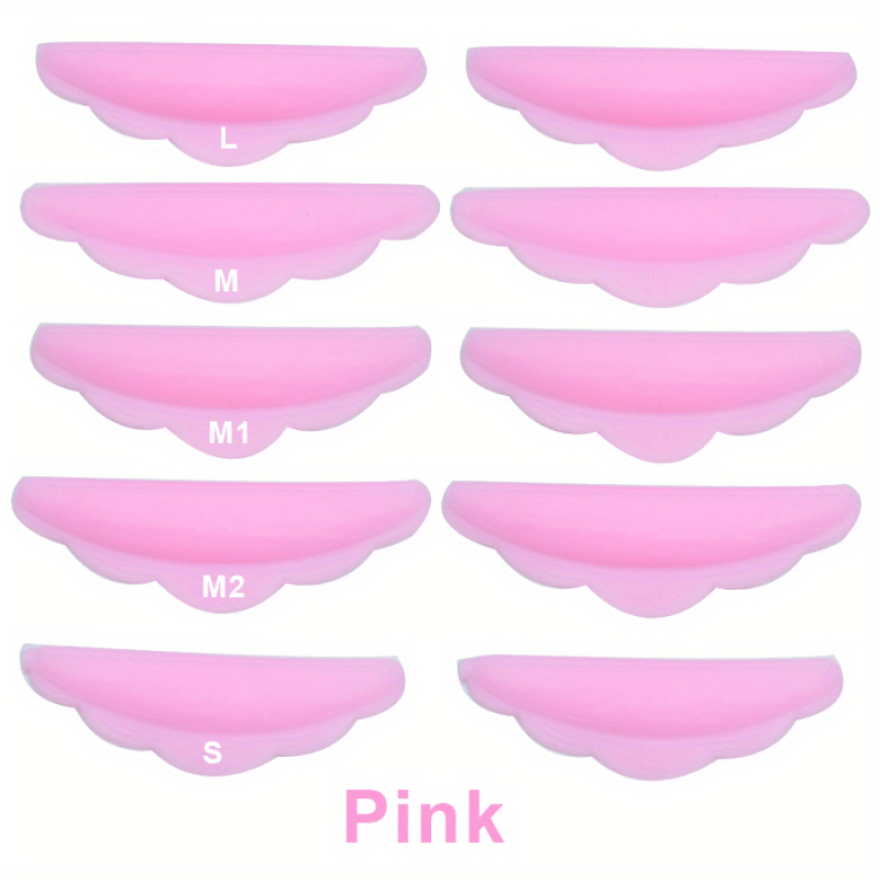 5 Pairs Lash Lift Rods Silicone Eyelash Pads Y Shape