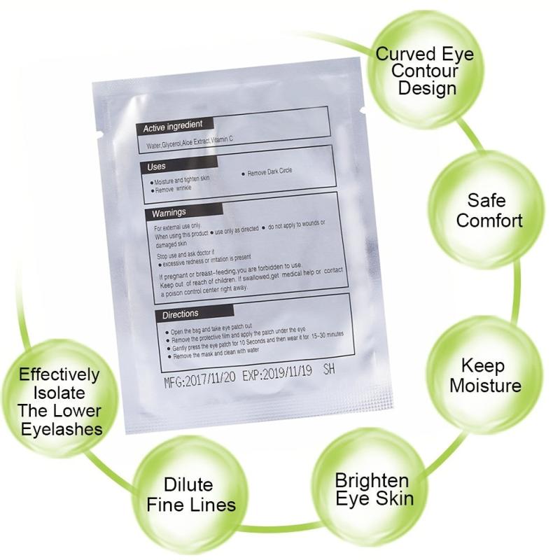 Under Eye Gel Pads Eyelash Extension Pads Lint DIY False Eyelash Lash Extension