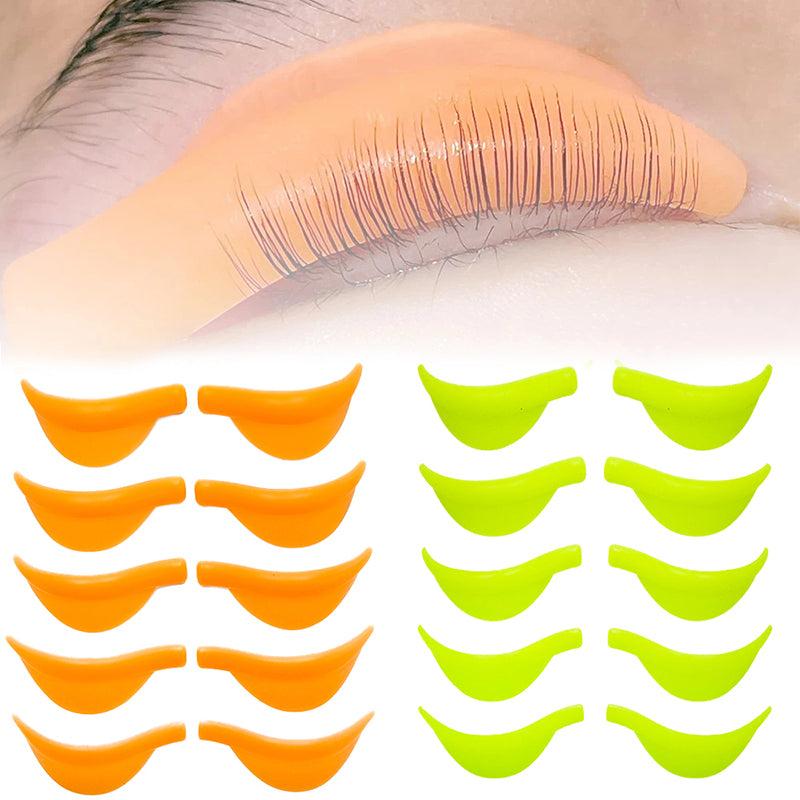 5 Pairs Silicone Eyelash Pads Rods for Lash Lift Eyelash Perming Curler