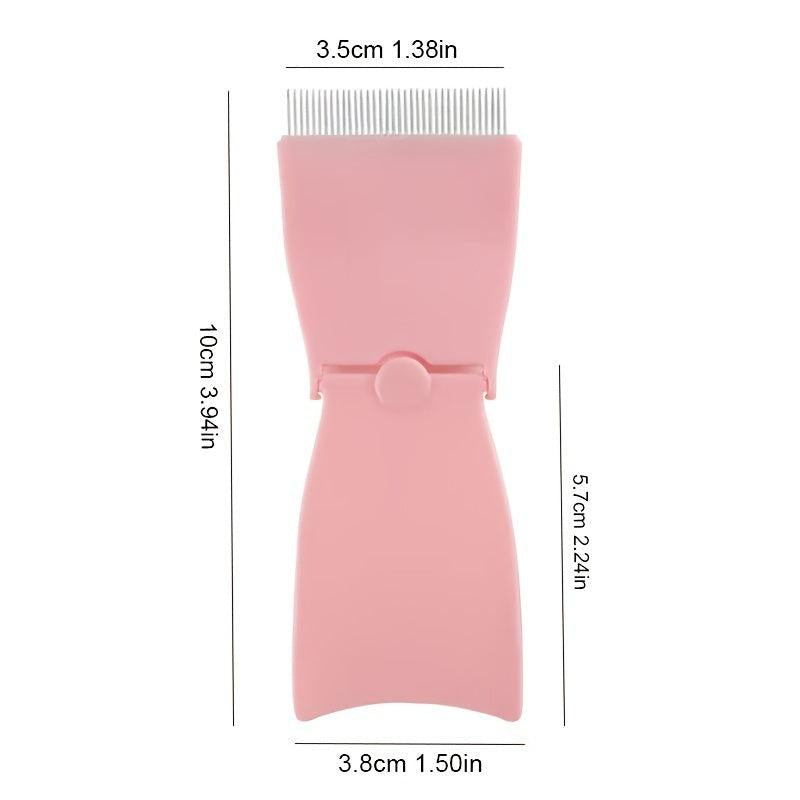Metal Eyelash Comb Curler Eyebrow Grooming Brush