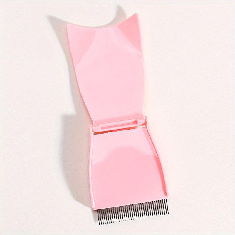 Metal Eyelash Comb Curler Eyebrow Grooming Brush