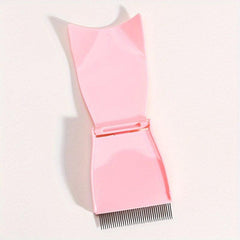 Metal Eyelash Comb Curler Eyebrow Grooming Brush