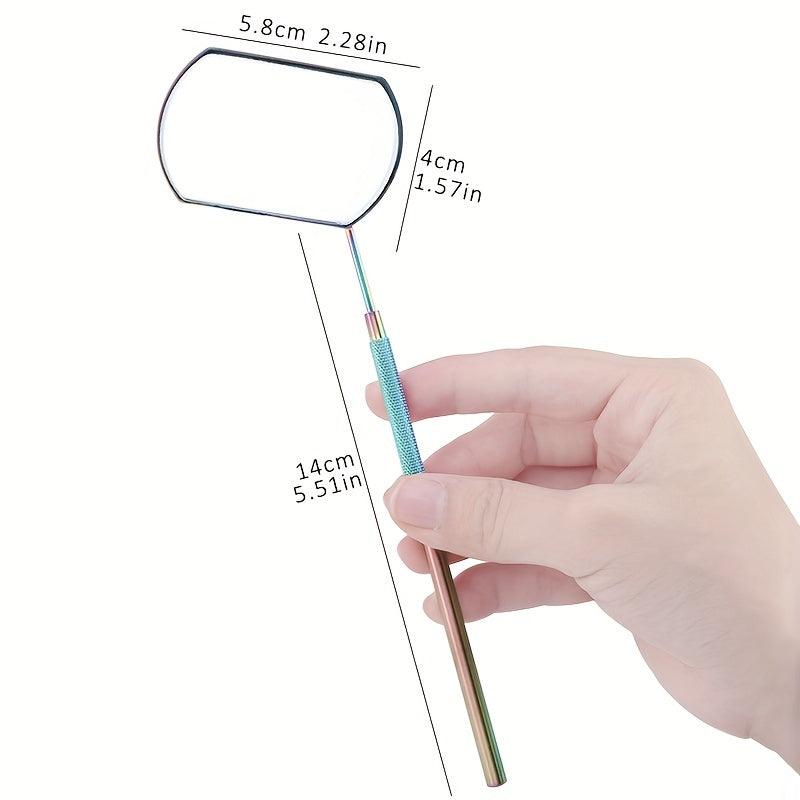 Rectangle Large Lash Mirror Stainless Steel Eyelash Extension Supplies