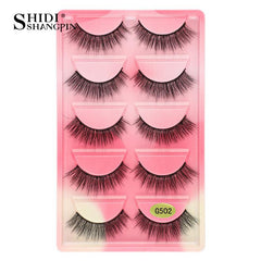 5 Pairs Natural Looking Faux Mink Lashes for Instant Glam