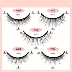 Self Adhesive Natural False Eyelashes Non-slip Waterproof Lashes