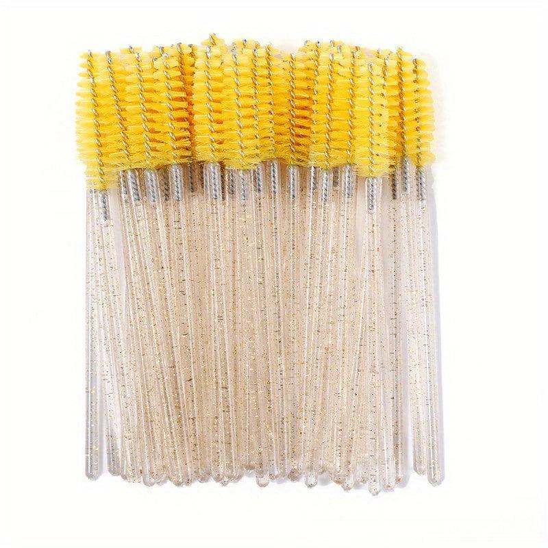 30pcs Crystal Mascara Wands Eyelash Extensions Makeup Applicators
