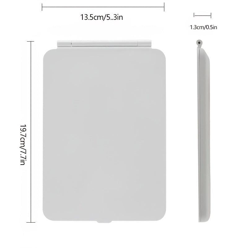 LED Makeup Mirror Folding Beauty Mirror 3 Lighting Modes Touch Screen Vanity